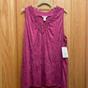 Women's Sleeveless Pink Top